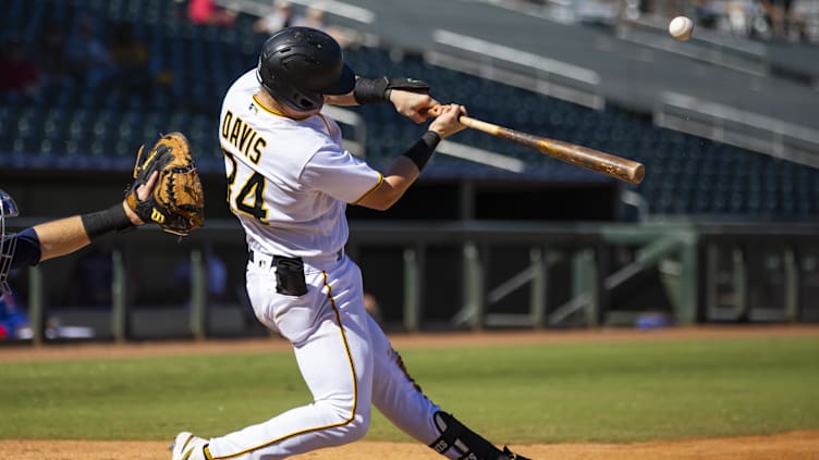 Oct 26, 2022; Surprise, Arizona, USA; Pittsburgh Pirates catcher Henry Davis plays for the Surprise