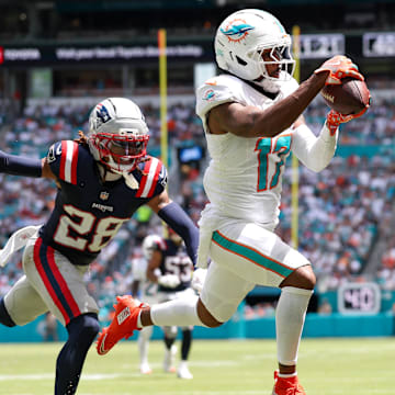 Miami Dolphins wide receiver Jaylen Waddle.