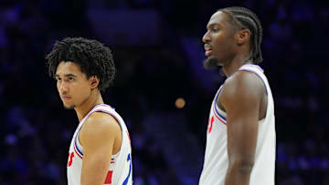 Jared McCain, Tyrese Maxey, Philadelphia 76ers