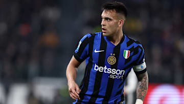Lautaro Martinez of Fc Internazionale  looks on during the...