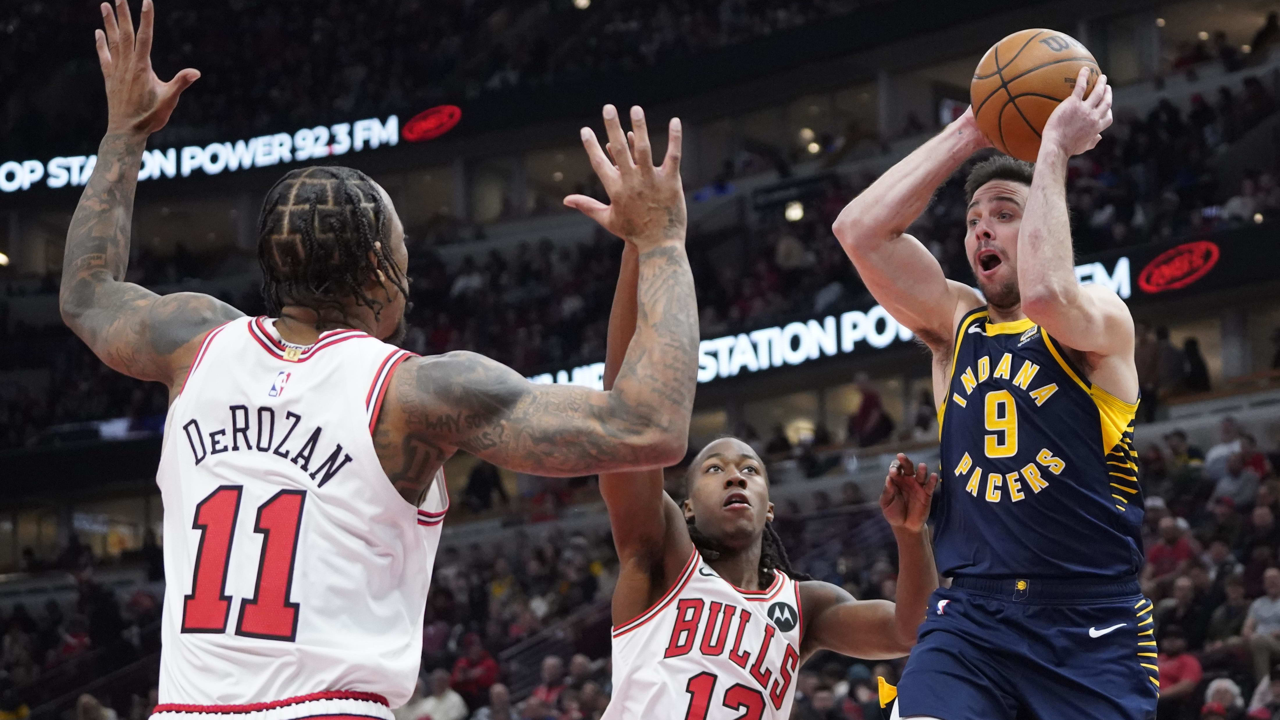 Indiana Pacers Chicago Bulls T.J. McConnell DeMar DeRozan