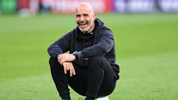 Chelsea FC Training Session And Press Conference - UEFA Conference League Final 2025