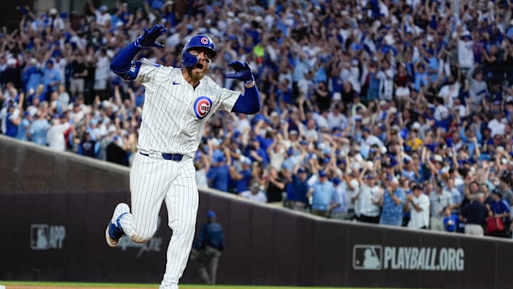 Michael Busch and the Chicago Cubs beat the San Diego Padres 3-1 in Game 3 of their NL wild-card series to advance to the NL Division Series. 