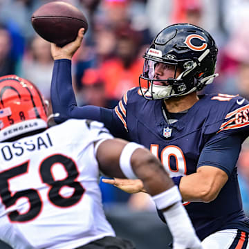 Caleb Williams' ability to overcome the helmet mic fiasco against the Bengals is being called a key point for the Bears offense.