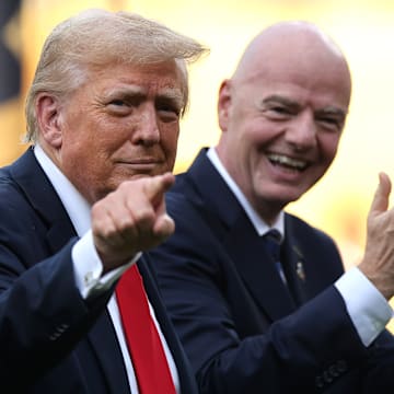 President Donald Trump (left) has been heavily involved in World Cup build-up.