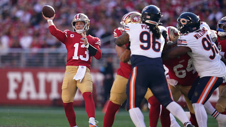 The 49ers are home favorites against the Bears in the Week 17 edition of Sunday Night Football.