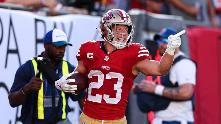 San Francisco 49ers running back Christian McCaffrey