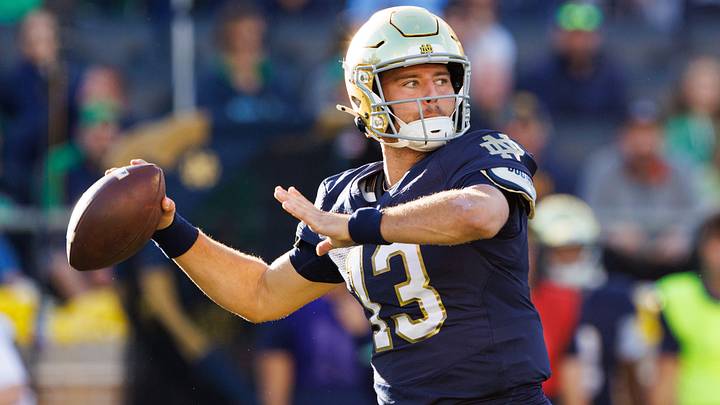 Notre Dame quarterback CJ Carr enters the 2026 season as one of the top quarterback prospects to watch for the 2027 NFL Draft.