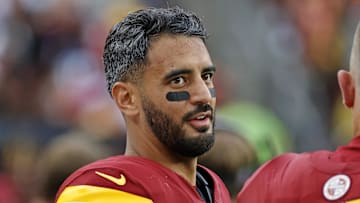 Washington Commanders quarterback Marcus Mariota