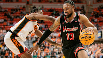 Houston forward J'Wan Roberts (right)