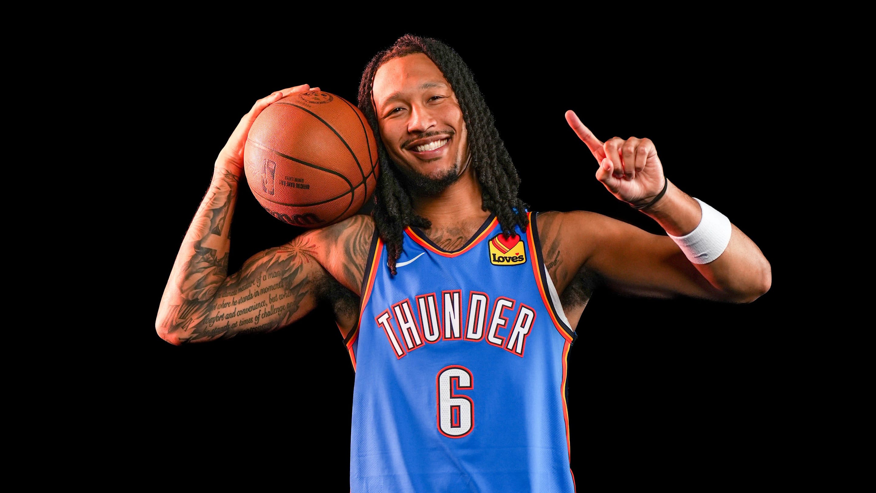 Jaylin Williams Becomes Last NBA Player Wearing Retired No.6 Jersey