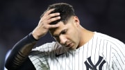 Gleyber Torres salió con molestias y no estuvo en el lineup de Yankees 