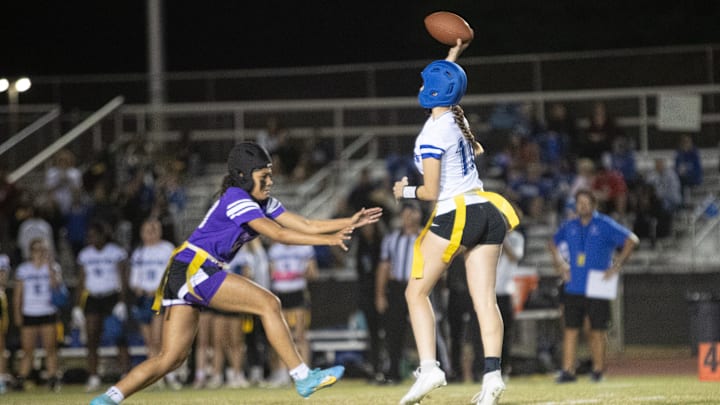 Canyon View quarterback Katelyn Jewell . Canyon View quarterback Katelyn Jewell .