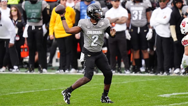 Colorado Buffaloes quarterback Shedeur Sanders 