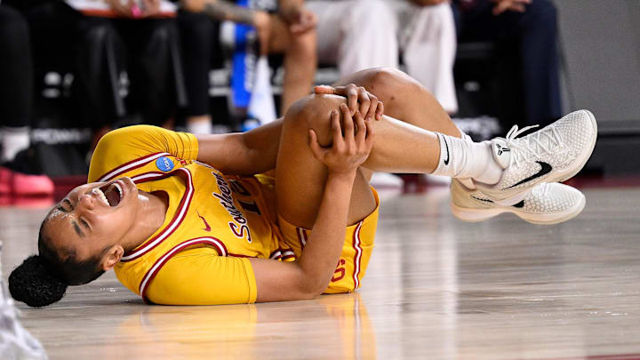 USC Trojans guard JuJu Watkins is out for the season, tanking USC's title odds.