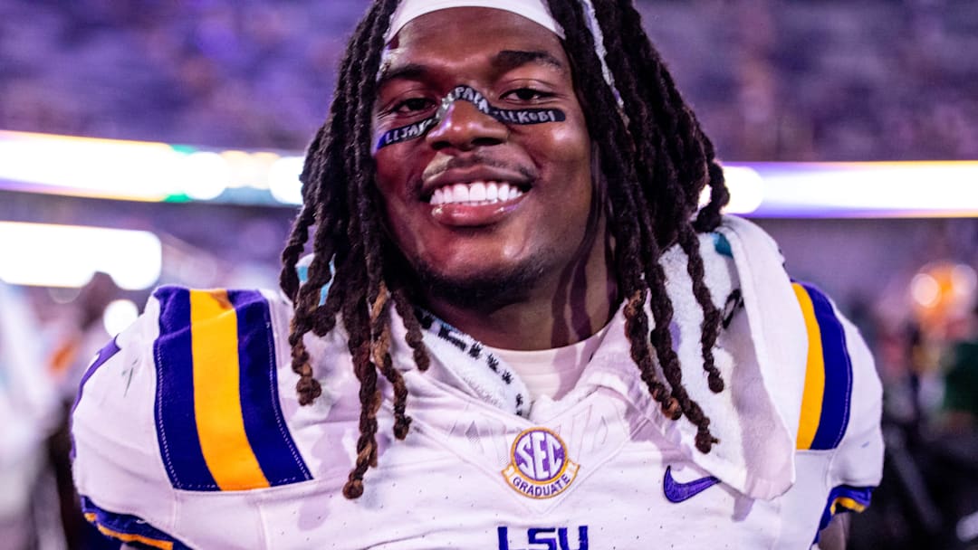 LSU Tigers linebacker Harold Perkins Jr. LSU Tigers linebacker Harold Perkins Jr.