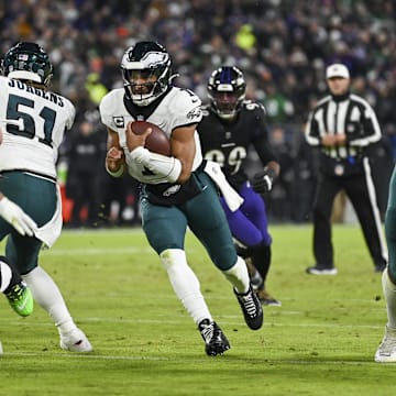 The Ravens and Eagles are among the betting favorites to win Super Bowl 60.