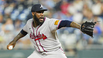 Former Atlanta Braves relief pitcher Enyel De Los Santos signed with the Houston Astros
