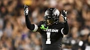 Texas A&M defensive back Bryce Anderson reacts against the LSU Tigers.