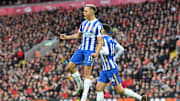 Trossard celebrates his goal