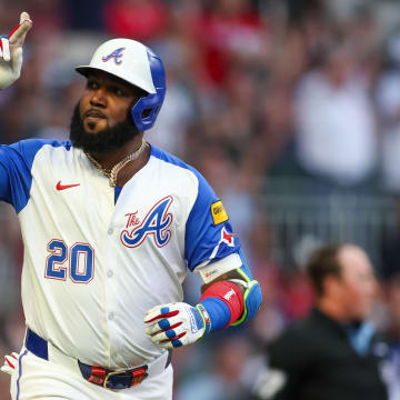 Atlanta Braves designated hitter Marcell Ozuna will be with the club another year.