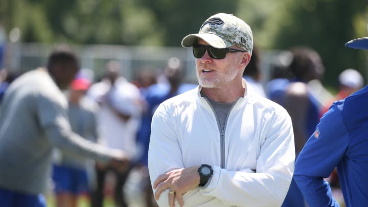 Bills head coach Sean McDermott watches the field.