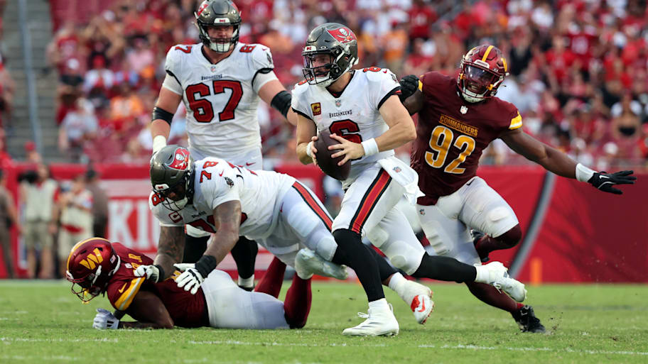 Tampa Bay Buccaneers quarterback Baker Mayfield.