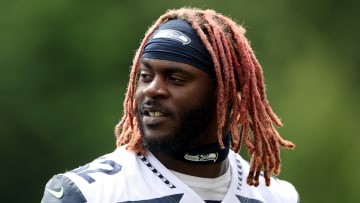 Darrell Taylor of the Seattle Seahawks