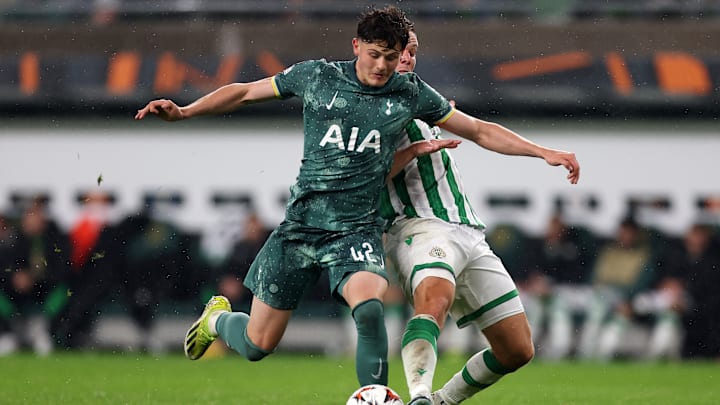 Will Lankshear during the win over Ferencvaros