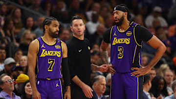 Gabe Vincent, JJ Redick, Anthony Davis