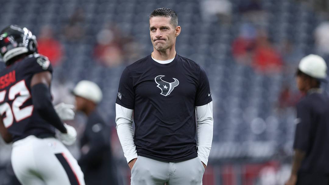 Aug 13, 2026; Houston, Texas, USA;  Houston Texans general manager Nick Caserio watches during practice before the game against the Los Angeles Chargers at Reliant Stadium. Mandatory Credit: Troy Taormina-Imagn Images
