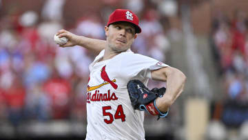 St. Louis Cardinals starting pitcher Sonny Gray (54) pitches.