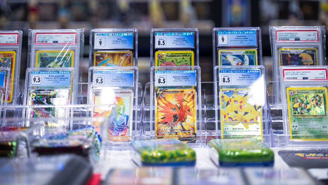 Graded Pokemon cards for sale are seen at Ultracon of South Florida at the South Florida Expo Center in West Palm Beach, FL., on Sunday, August 28, 2022. Featuring special guest panels, scores of cosplayers and dozens of vendors, thousands visited the convention over the weekend to celebrate all things anime and comic book.

07 082922 Ultracon