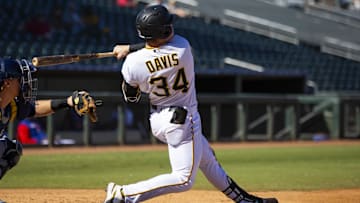 Oct 26, 2022; Surprise, Arizona, USA; Pittsburgh Pirates catcher Henry Davis plays for the Surprise