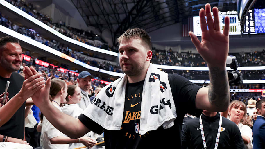 Luka Doncic is looking a lot different these days.  | Kevin Jairaj-Imagn Images
