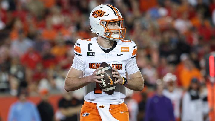 Oklahoma State quarterback Drew Mestemaker continues to strengthen his case as a potential QB1 in the 2027 NFL Draft.