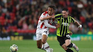Ashley Phillips in action for Stoke City against Fleetwood in the Carabao Cup