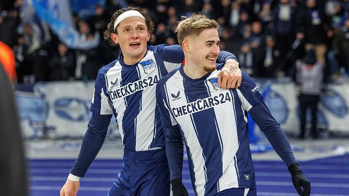 Für Marten Winkler (hier neben Fabian Reese) war es voraussichtlich die letzte Saison im Hertha-Trikot