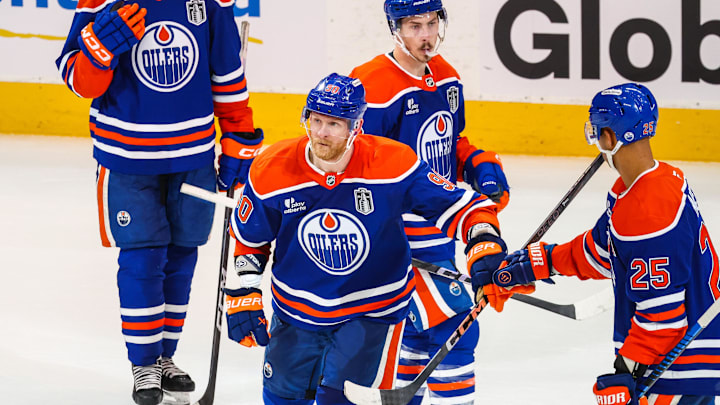 Edmonton Oilers right wing Corey Perry celebrates his goal against the Florida Panthers during the 2025 Stanley Cup Final Edmonton Oilers right wing Corey Perry celebrates his goal against the Florida Panthers during the 2025 Stanley Cup Final