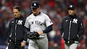 Ian Hamilton lanzó apenas 0.1 innings con los Yankees en esta Serie de Campeonato contra Guardianes