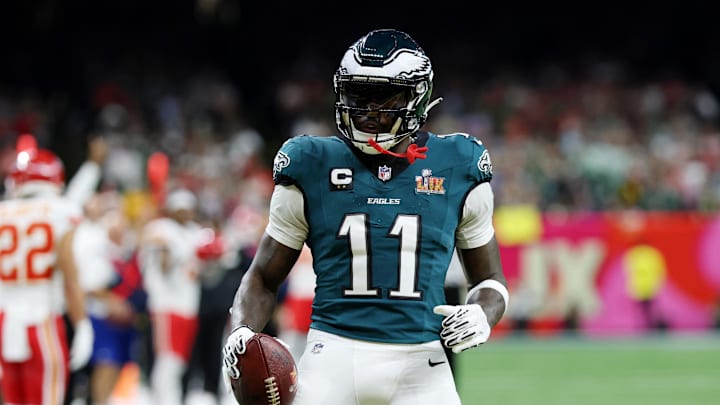 Philadelphia Eagles wide receiver A.J. Brown. Philadelphia Eagles wide receiver A.J. Brown.