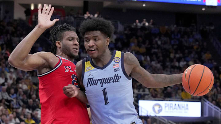 St. John's is a 4.5-point favorite against Marquette in the semifinal of the Big East tournament. St. John's is a 4.5-point favorite against Marquette in the semifinal of the Big East tournament.