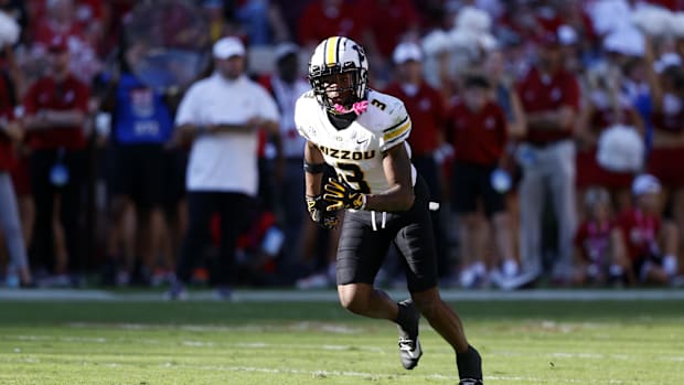 Missouri Tigers wide receiver Luther Burden III (3) during the first half Missouri Tigers wide receiver Luther Burden III (3) during the first half