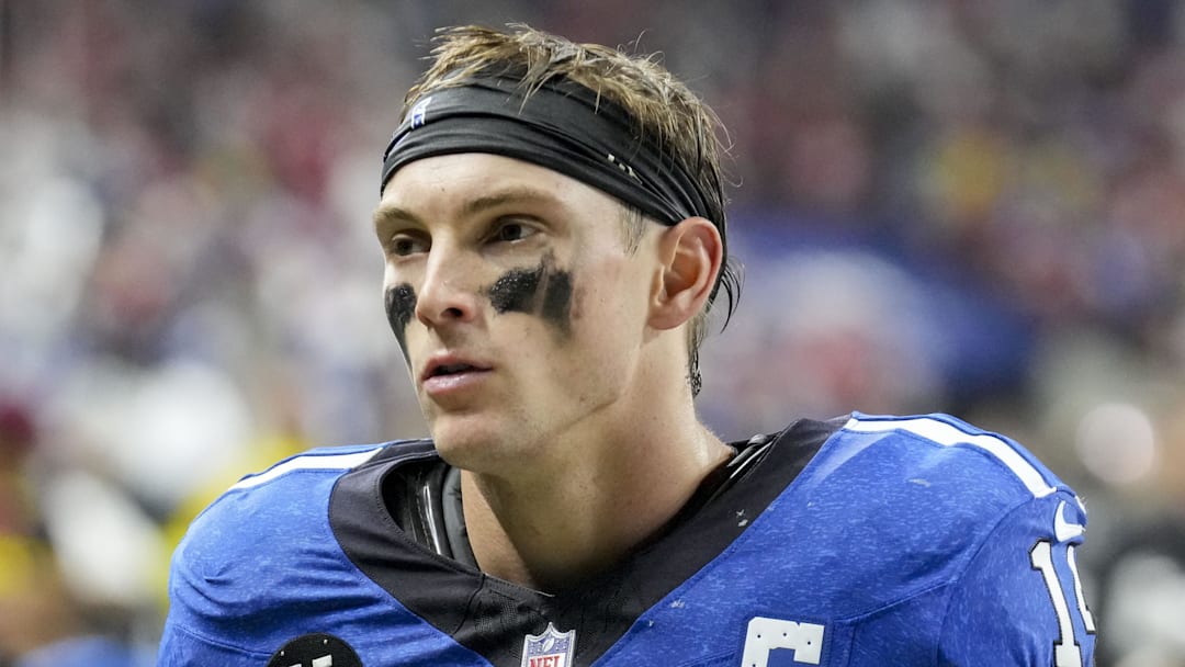 Indianapolis Colts wide receiver Alec Pierce leaves the field Indianapolis Colts wide receiver Alec Pierce leaves the field