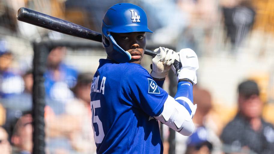Los Angeles Dodgers outfielder Josue De Paula
