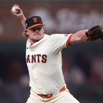 Logan Webb (62) of the San Francisco Giants is a solid prop target on Tuesday.