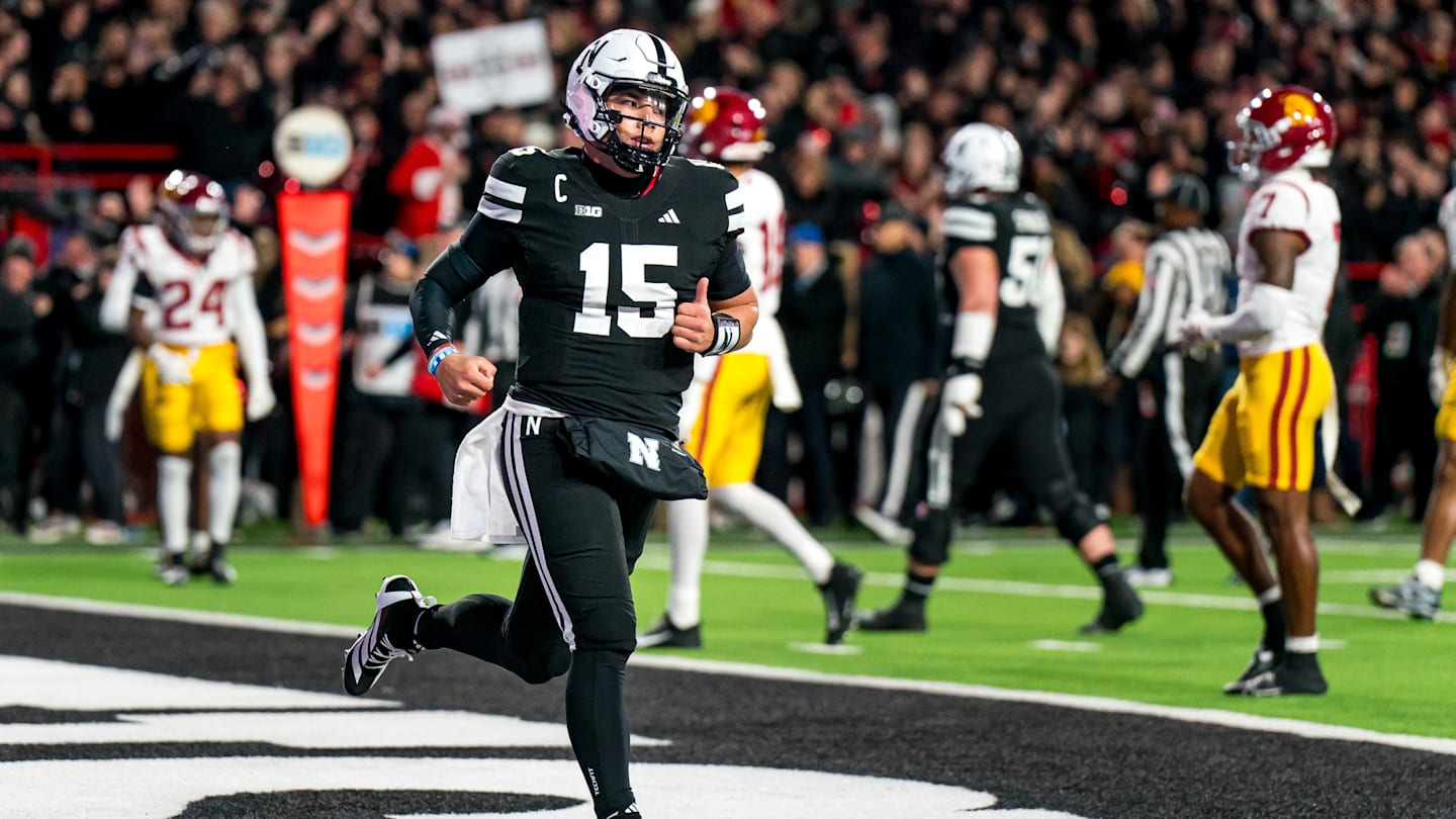 Nebraska QB Dylan Raiola Out for Season After Suffering Broken Leg vs. USC