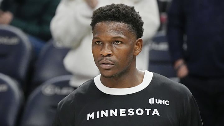 Minnesota Timberwolves guard Anthony Edwards. Minnesota Timberwolves guard Anthony Edwards.
