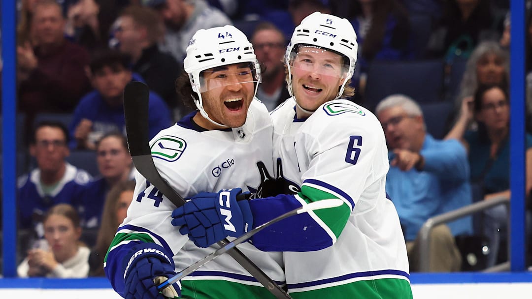 Vancouver Canucks forward Kiefer Sherwood could give the New York a much-needed boost.