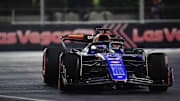 Nov 21, 2024; Las Vegas, Nevada, USA; Williams Racing driver Alex Albon (23) during practice for the Las Vegas Grand Prix at Las Vegas Circuit. Mandatory Credit: Gary A. Vasquez-Imagn Images